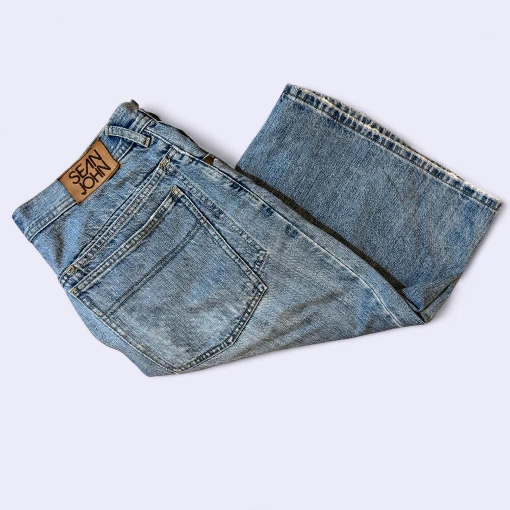 Vintage Sean John baggy Jorts jean shorts - Picture 7 of 7